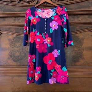 Lilly Pulitzer Navy Floral Tunic